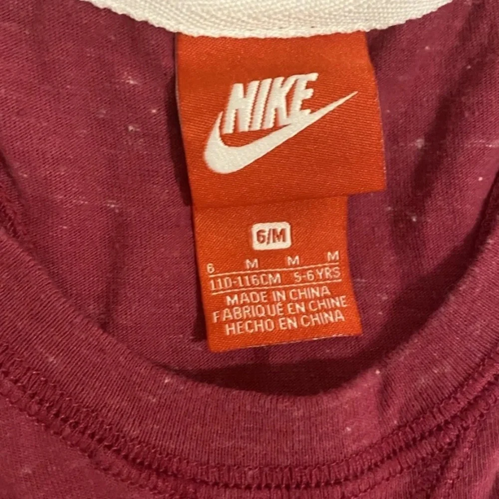 Nike Little Girls Size 5-6 Toddler Fuchsia Pink & White Sleeveless Romper